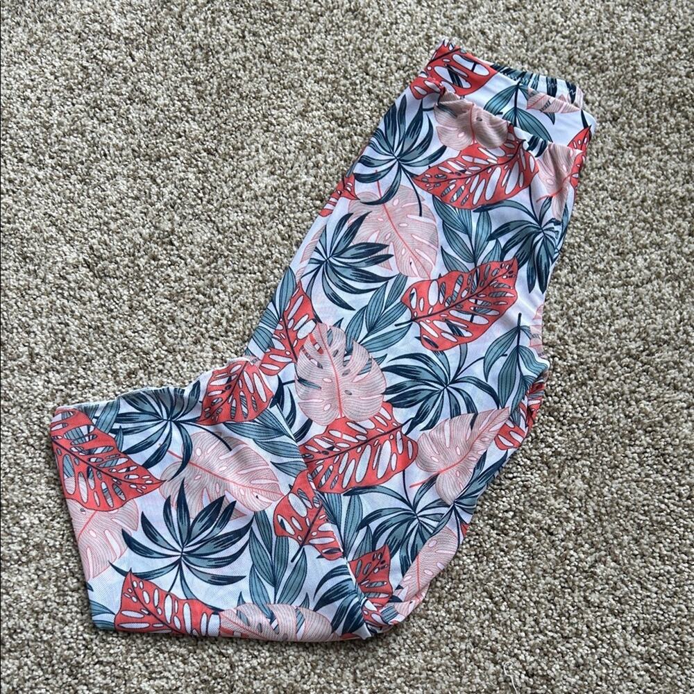 Kids Tropical Pull on Sheer Gauze Beach Pants, Size 5Y - Picture 6 of 6